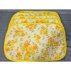 5 VTG Quilted Placemats & Matching Oven Mitt -Granny Core - See Description